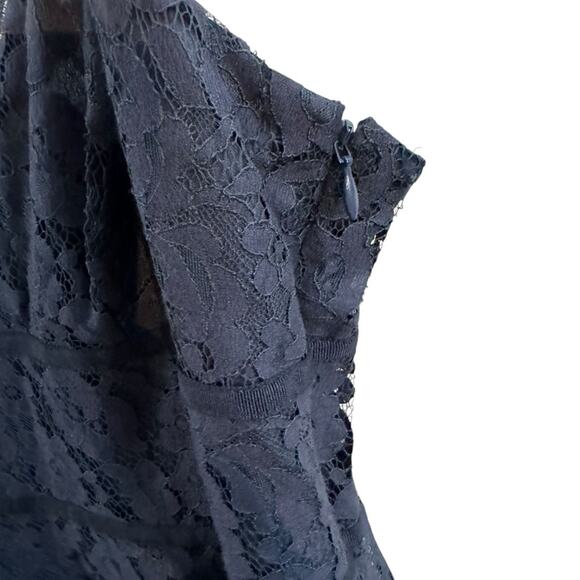 Joie Damasia Navy Lace Spaghetti Strap Dress Size Large NWT - Picture 5 of 8
